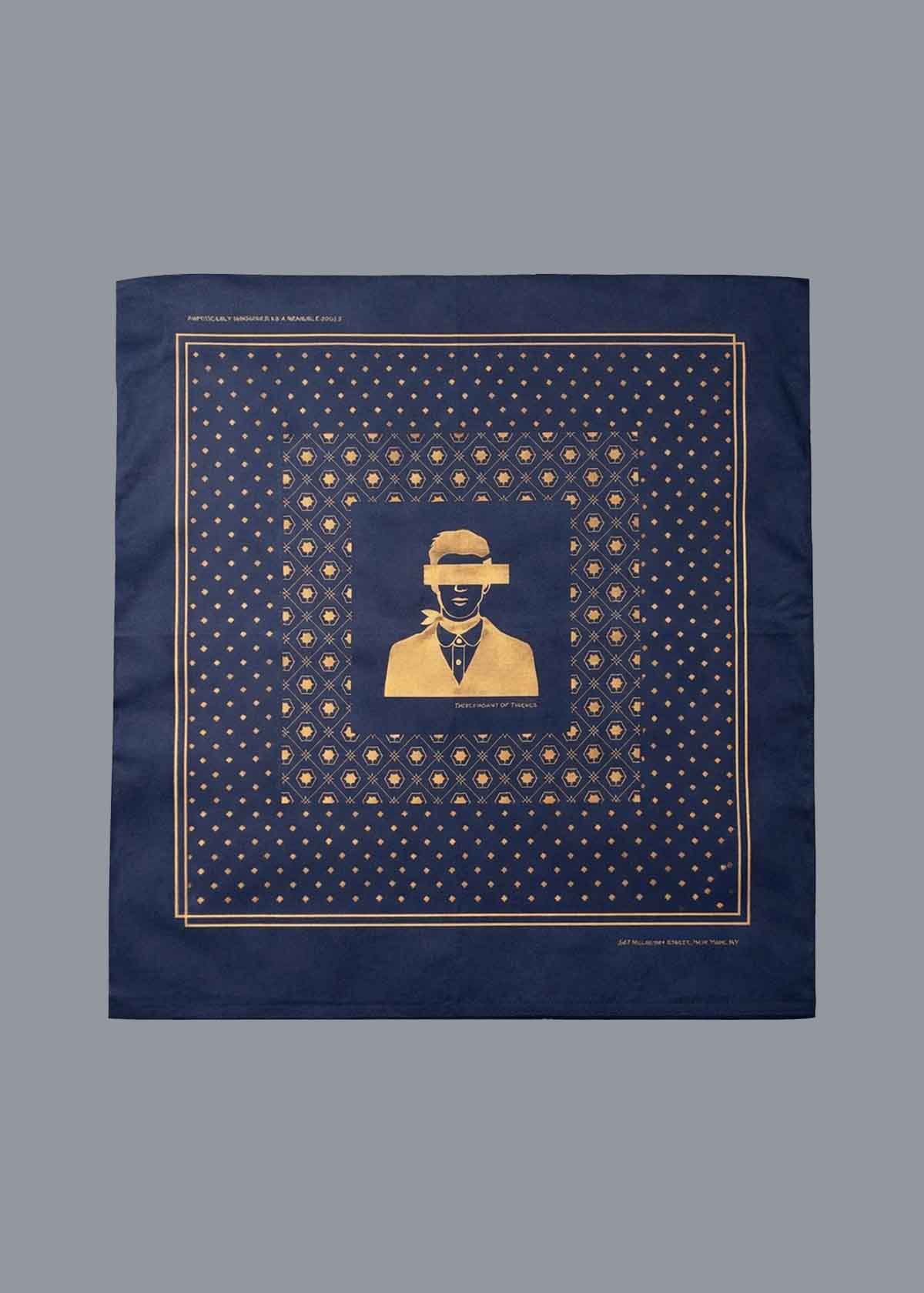 DOT Printed Neckwear Navy