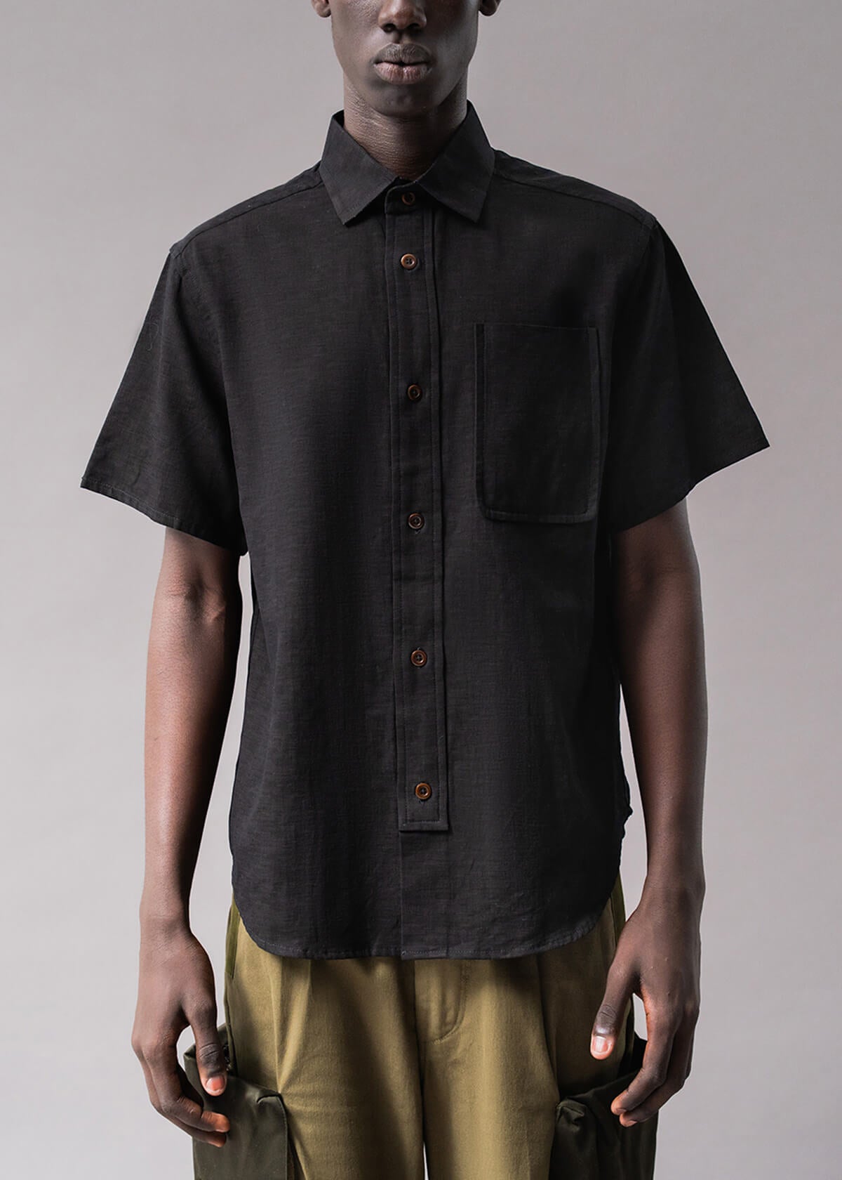 Offset Slub Black