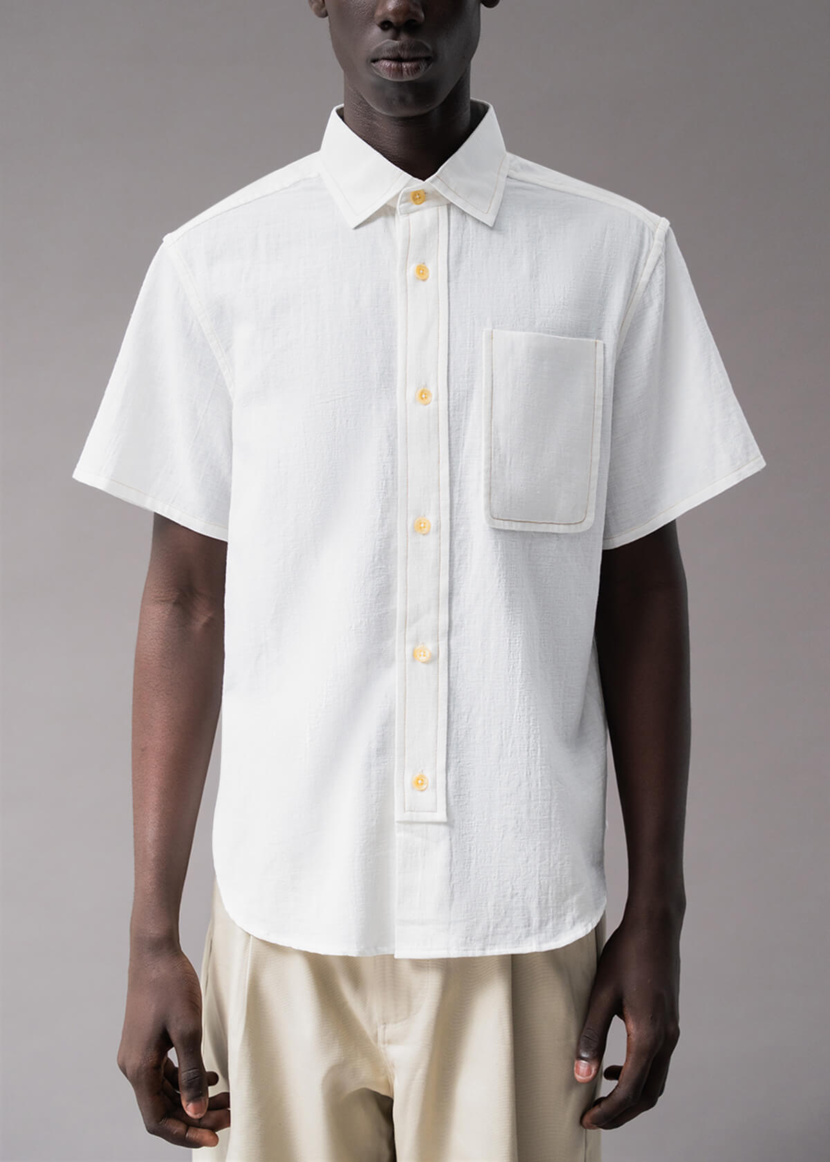 Offset Slub White